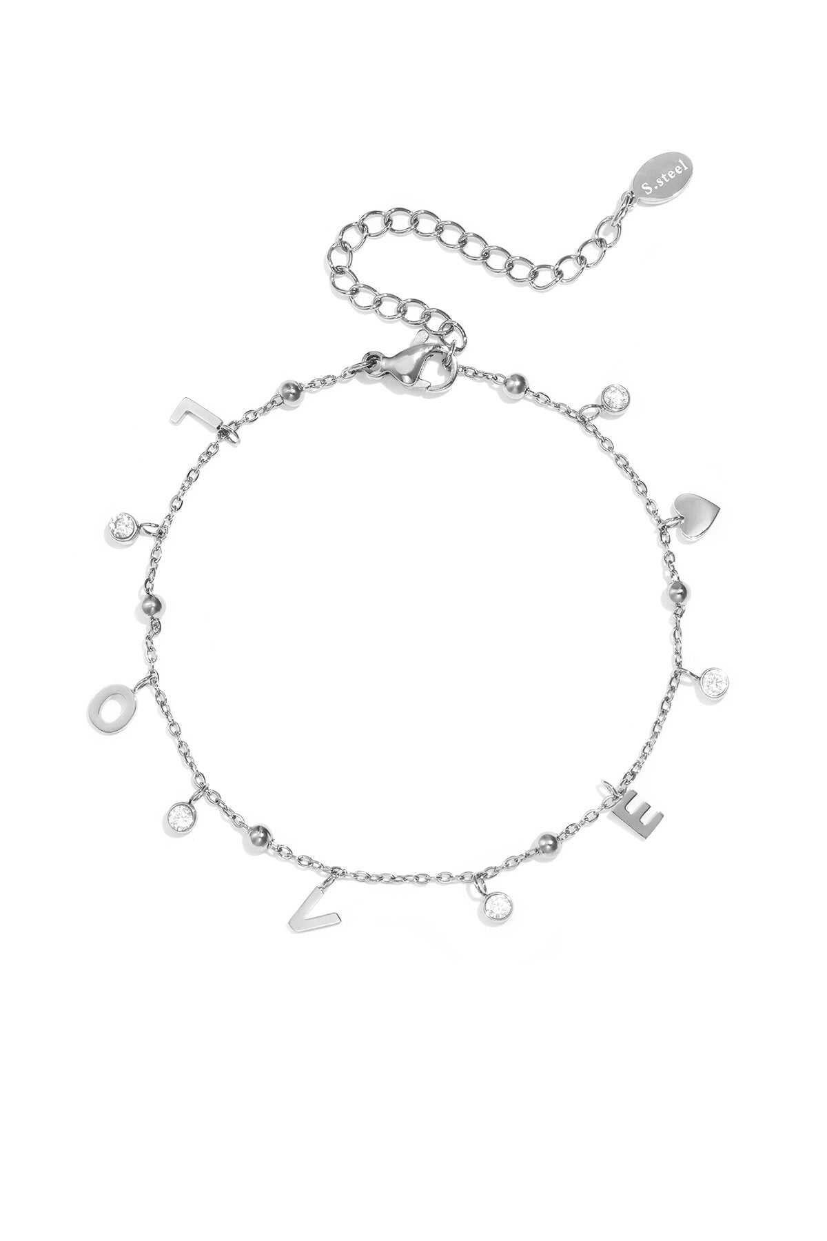 Pulsera Lettere · dijes y perlas — vista 3