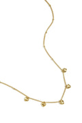Collar Cuoricini · corazones colgantes de acero dorado