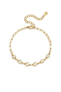 Pulsera Maglia · eslabón y circonitas