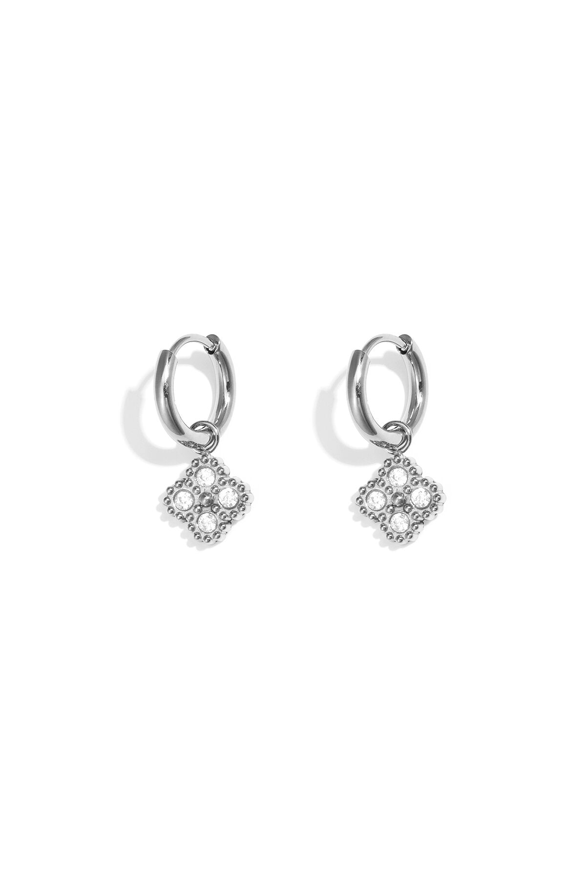 Pendientes Trifoglio · trébol de circonitas — vista 4