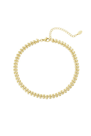 Tobillera Spiga · cadena de espiga