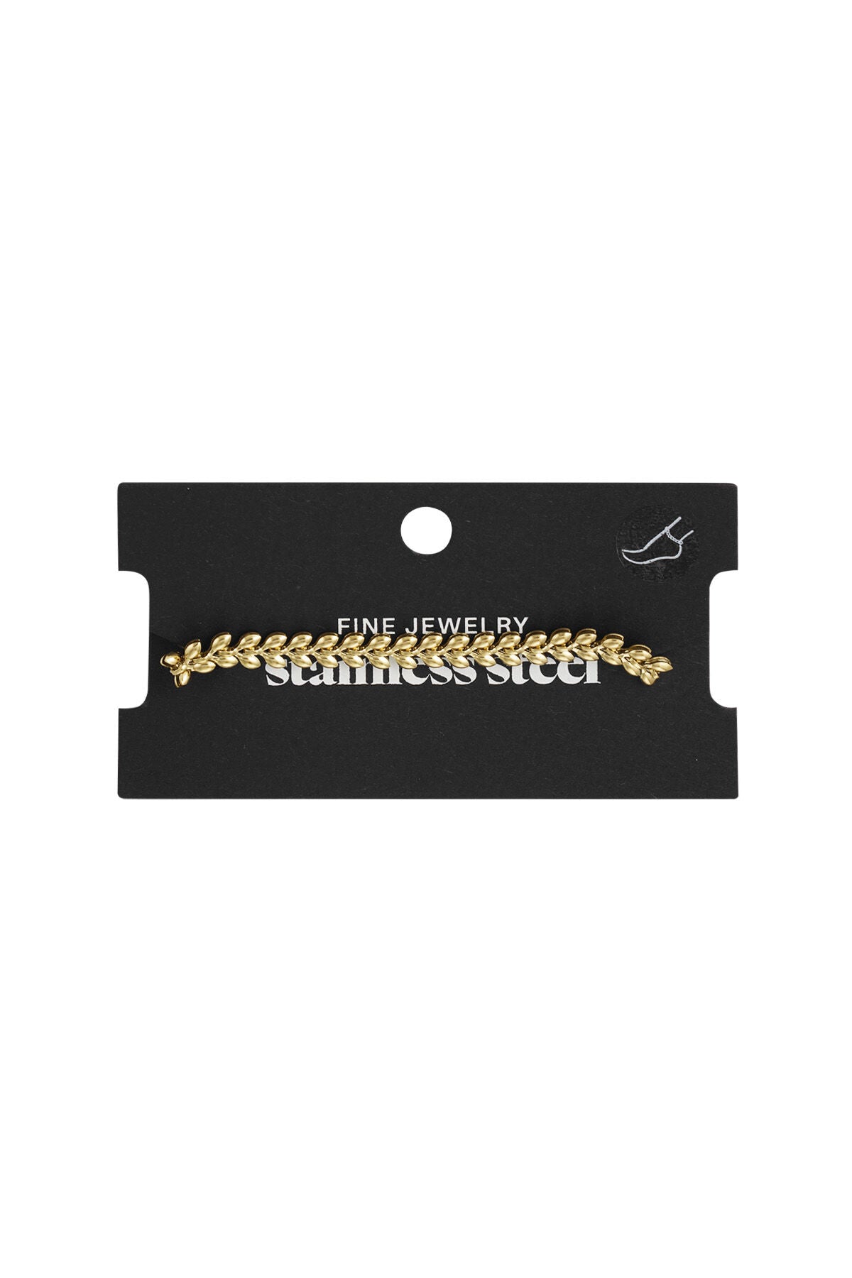 Tobillera Spiga · cadena de espiga — vista 3
