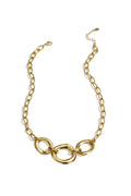 Collar Cerchio 43 cm · eslabones circulares de acero dorado