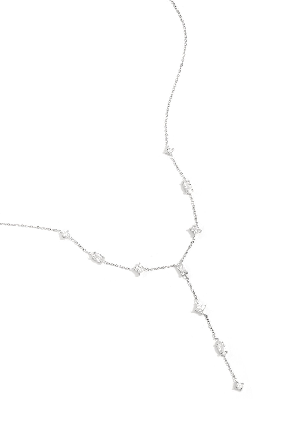 Collar Lariat Perline · cuentas en acero dorado — vista 7
