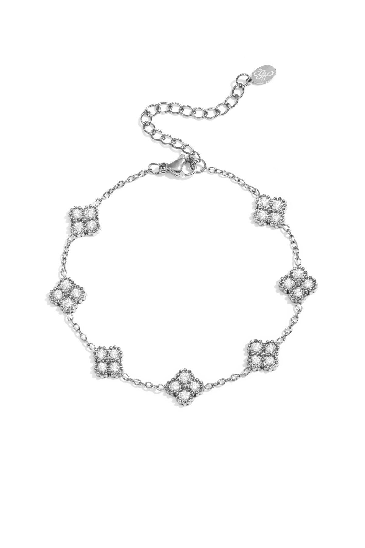 Pulsera Quadrifoglio · tréboles de circonitas — vista 3