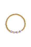 Pulsera Perline Oro · cuentas doradas