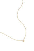 Collar Sole · sol en acero dorado