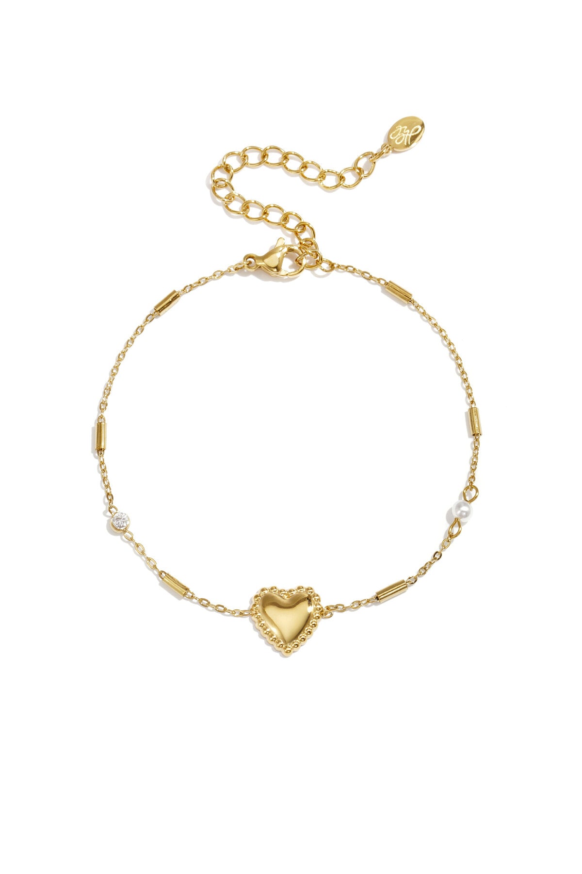 Pulsera Cuore · corazón central