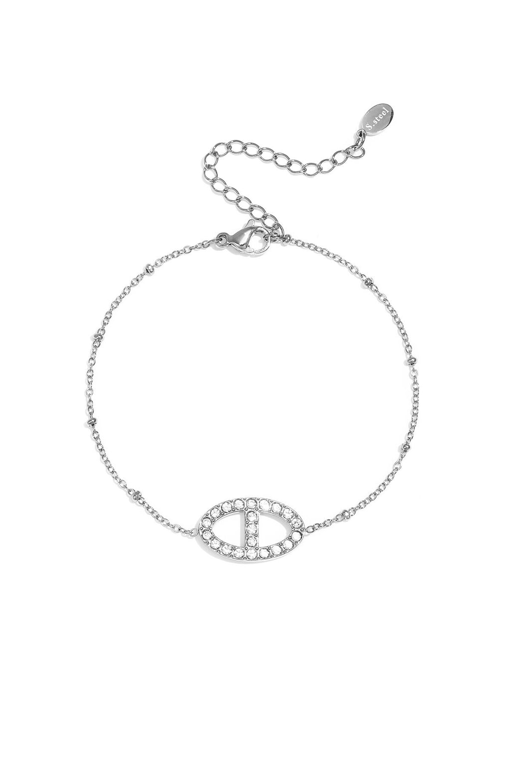 Pulsera Chicco · eslabón oval con circonitas — vista 3