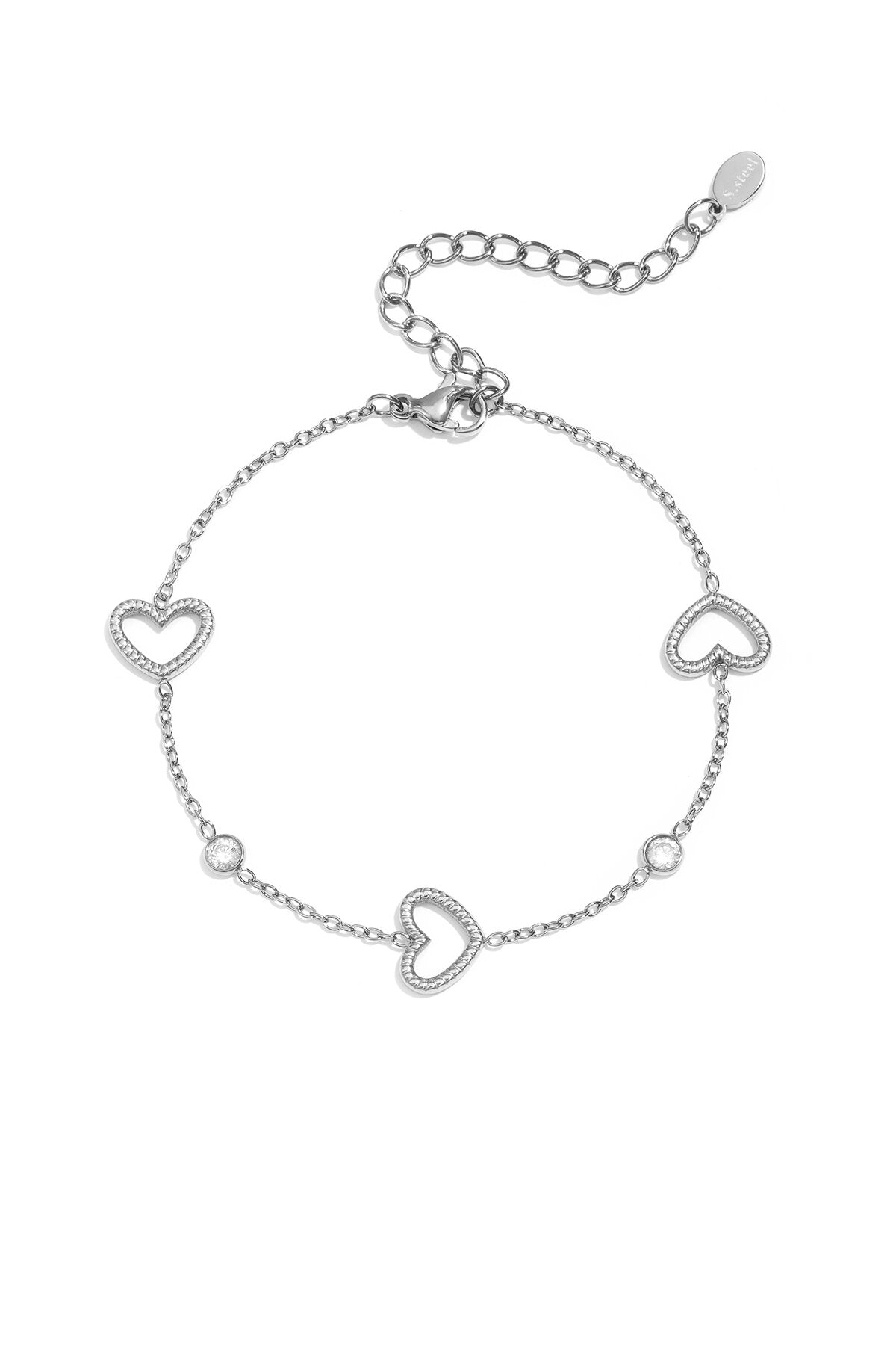 Pulsera Cuori Aperti · corazones calados — vista 3