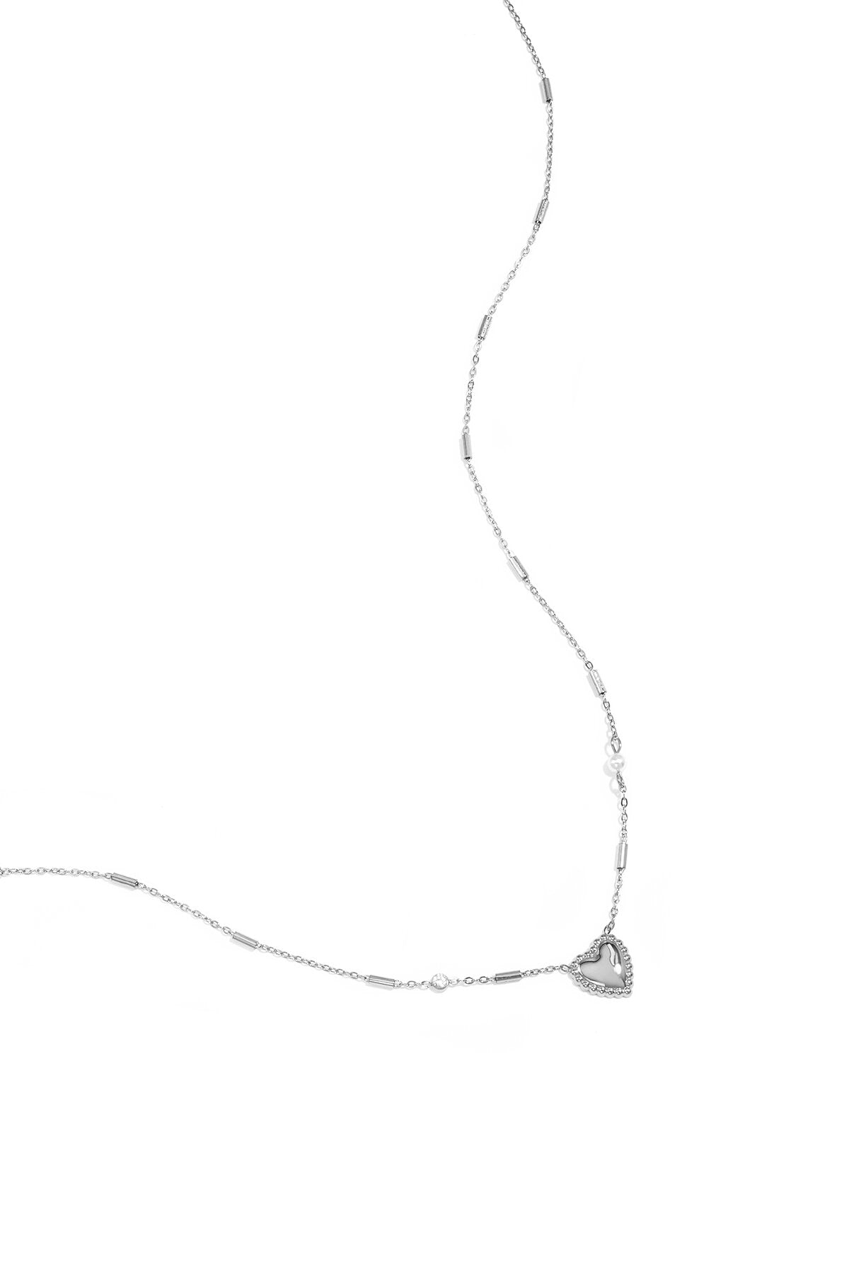 Collar Cuoricino · corazón pequeño de acero dorado — vista 3