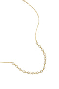Collar Geometrico · eslabones alternos de acero dorado