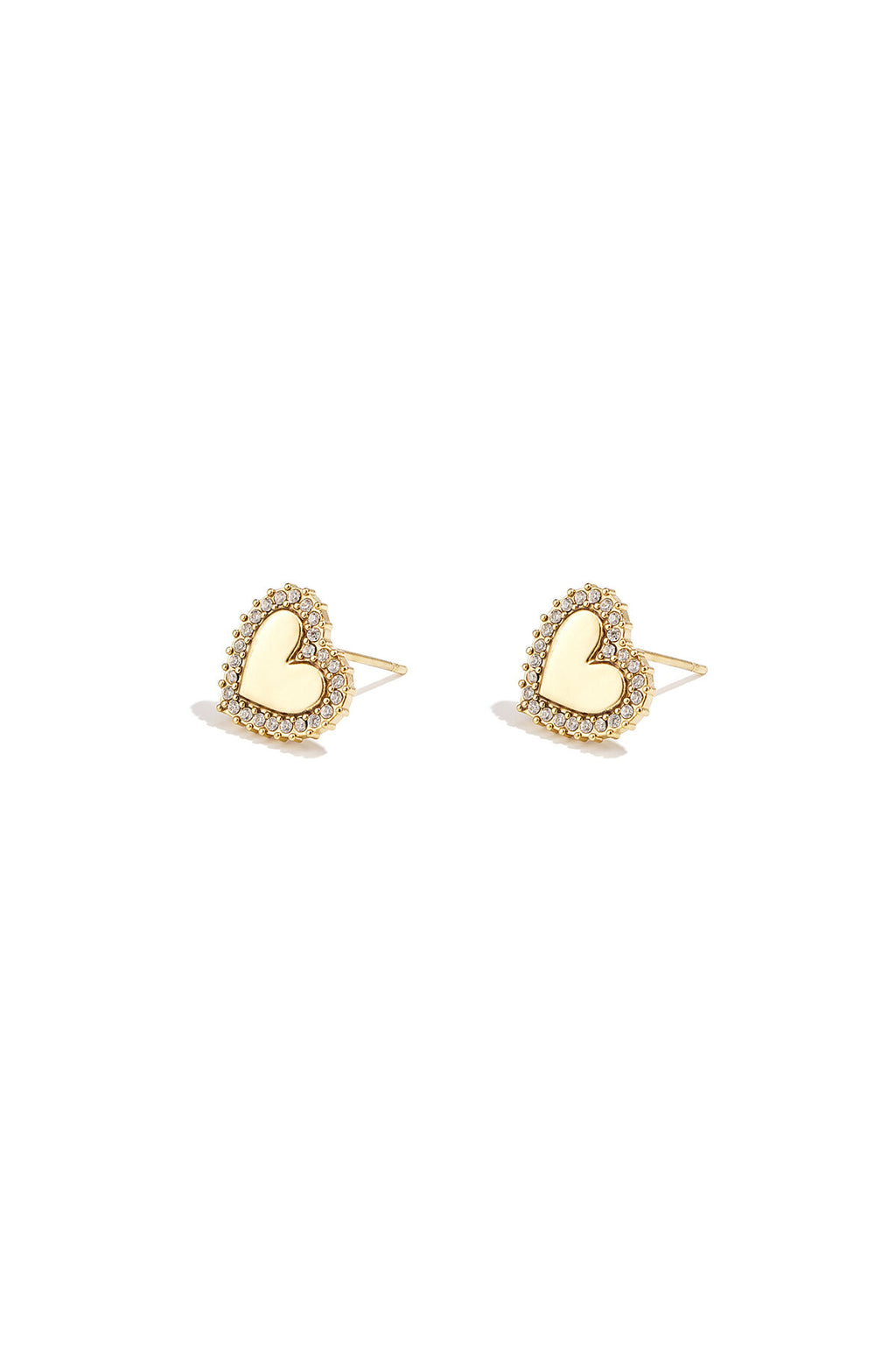 Pendientes Cuoricino · corazón de nácar de poste, acero dorado