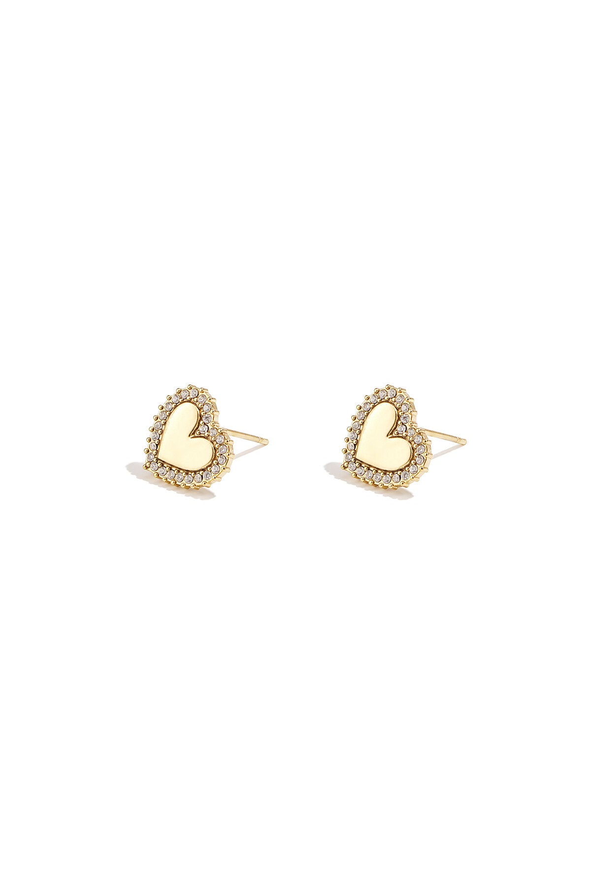 Pendientes Cuoricino · corazón de nácar de poste, acero dorado