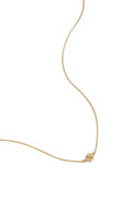 Collar Quadrifoglio · trébol en acero dorado