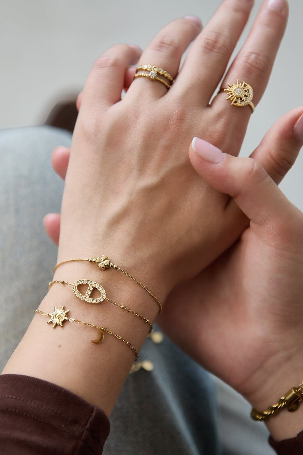 Pulsera Chicco · eslabón oval con circonitas — vista 2