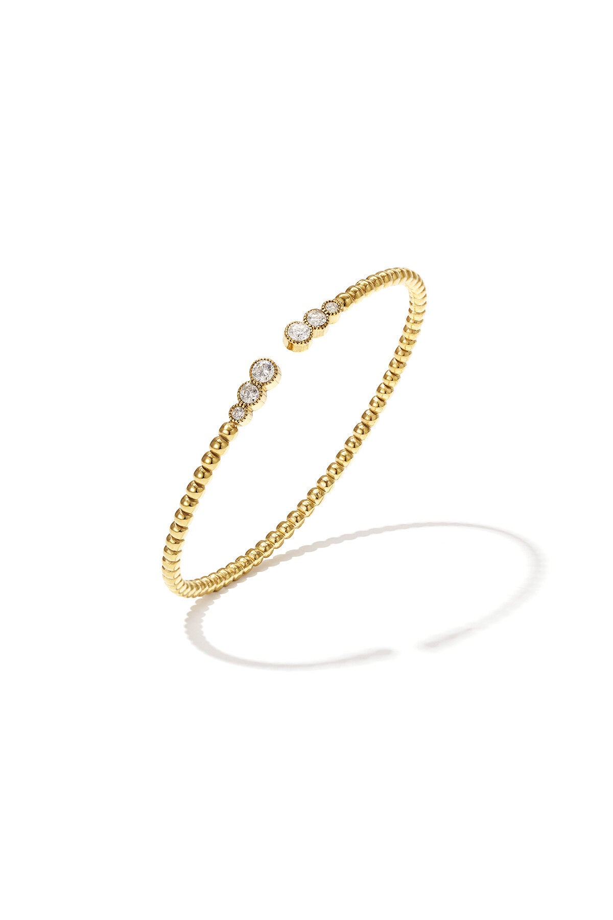Pulsera rígida Filo · circonitas