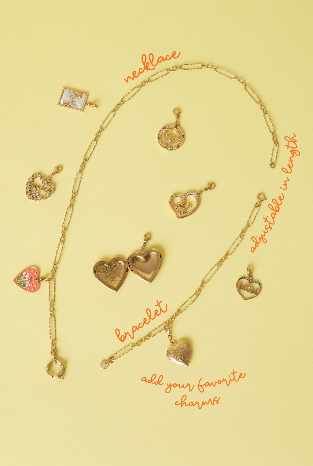 Collar Misto · cadena mixta de acero dorado — vista 2
