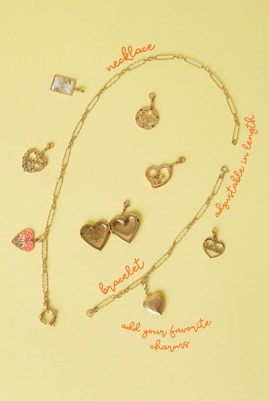 Collar Misto · cadena mixta de acero dorado — vista 2