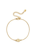 Pulsera Cerchio · dije redondo con circonita