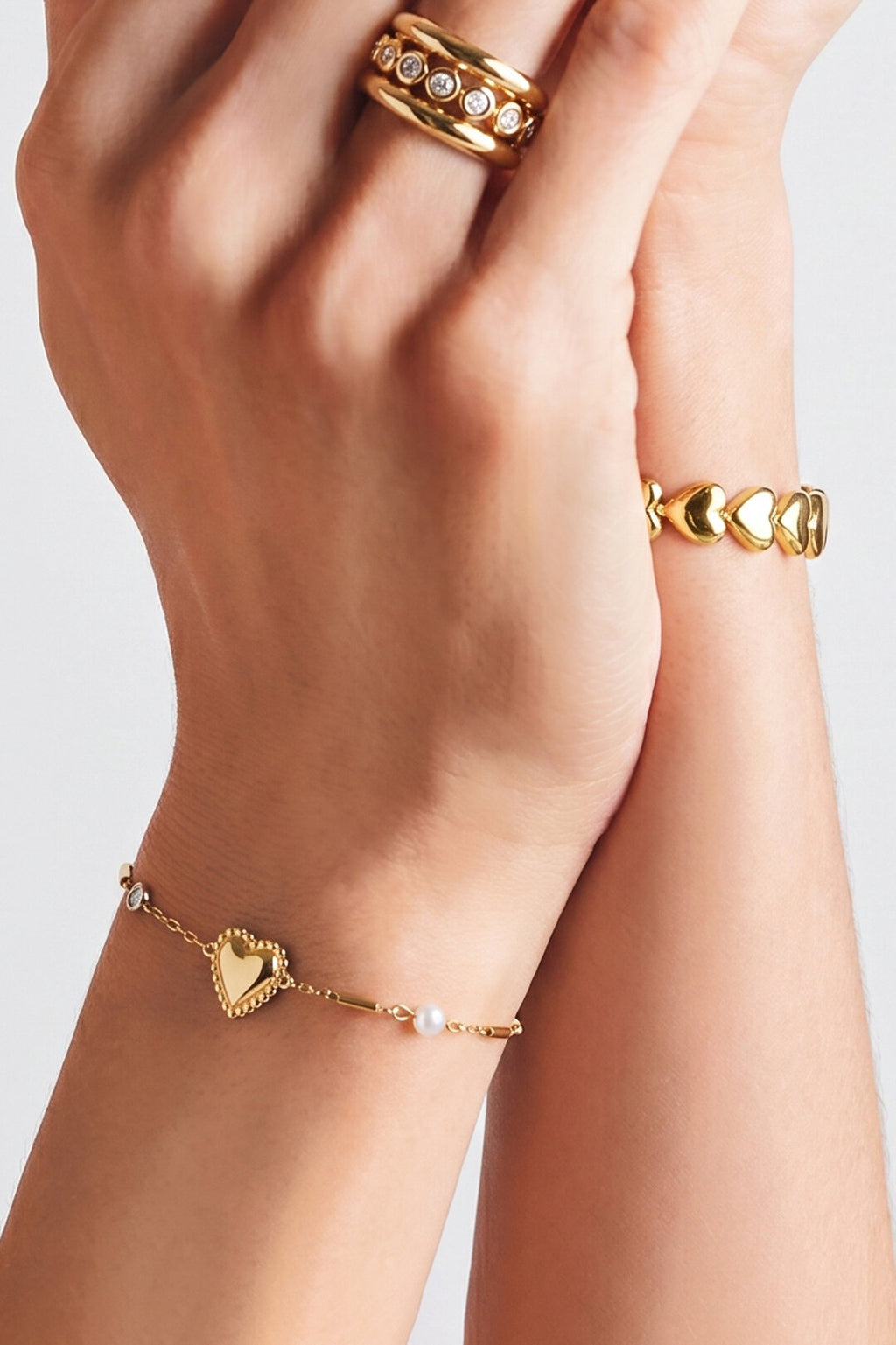 Pulsera Cuore · corazón central — vista 2