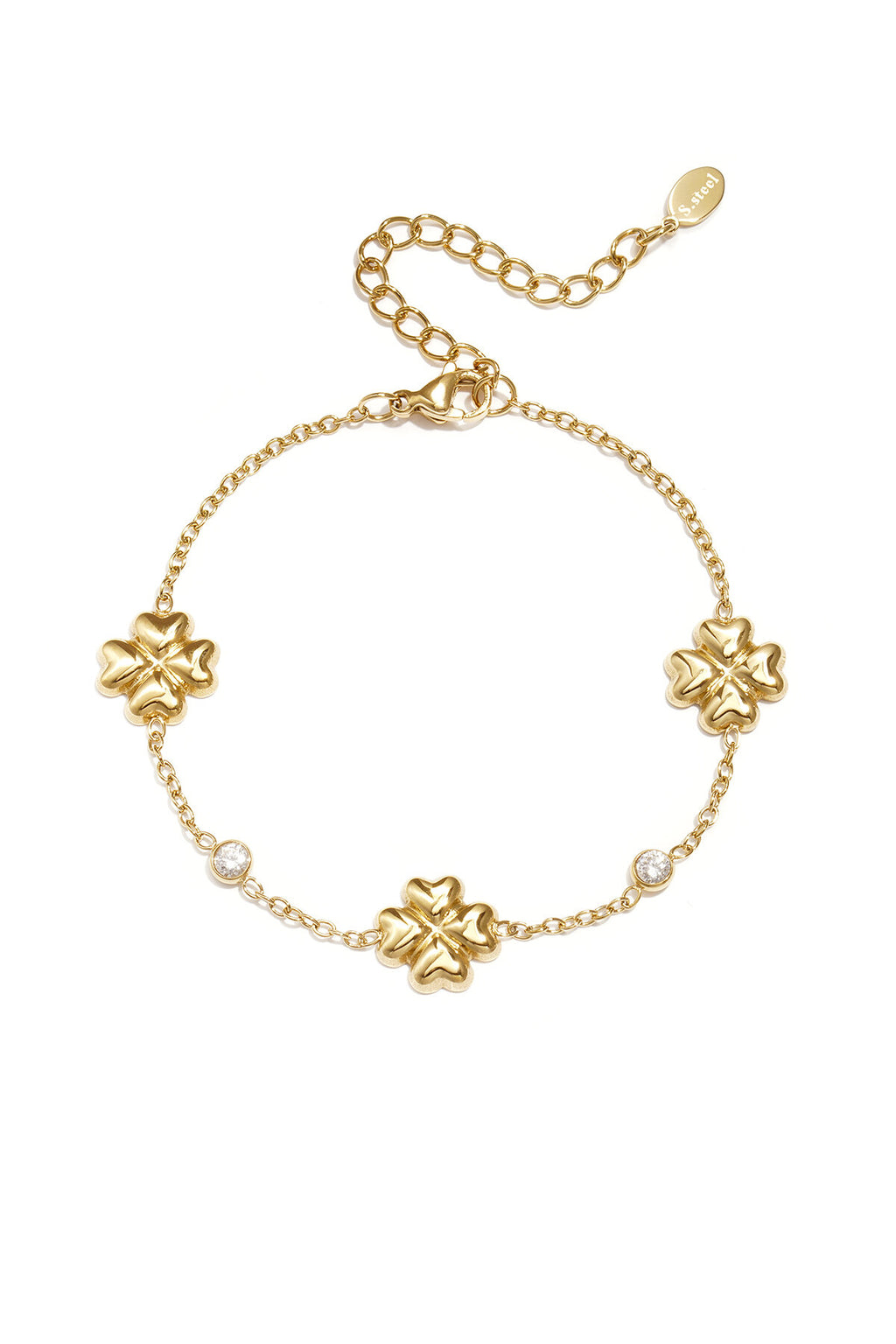 Pulsera Fiori · flores y perlas