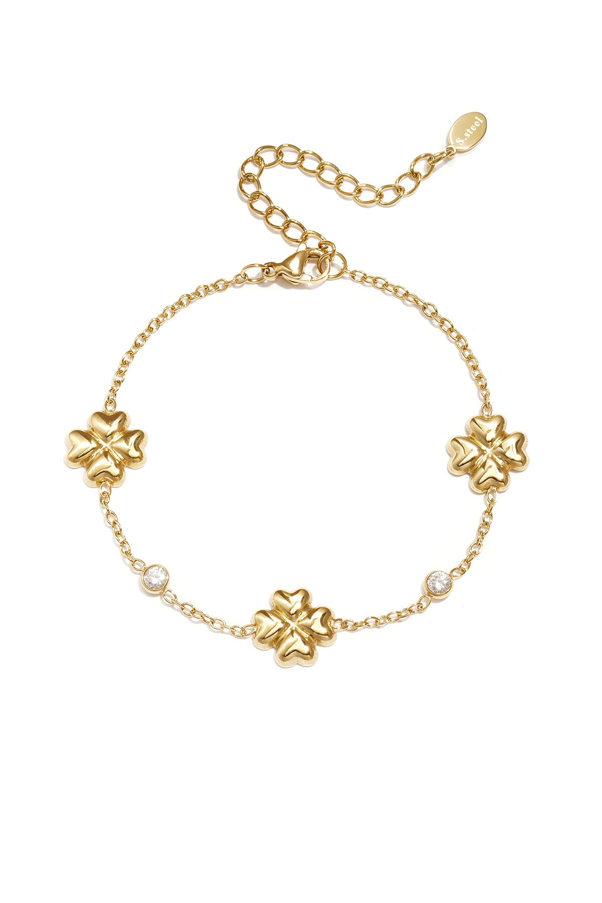 Pulsera Fiori · flores y perlas