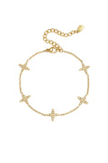 Pulsera Stelline · estrellas de cuatro puntas