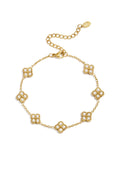 Pulsera Quadrifoglio · tréboles de circonitas