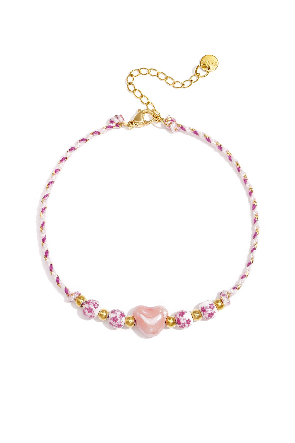 Tobillera Cordino Cuore · corazón — vista 3