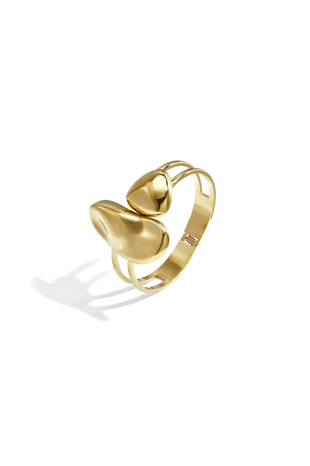Pulsera rígida Cuore Pieno · corazón macizo