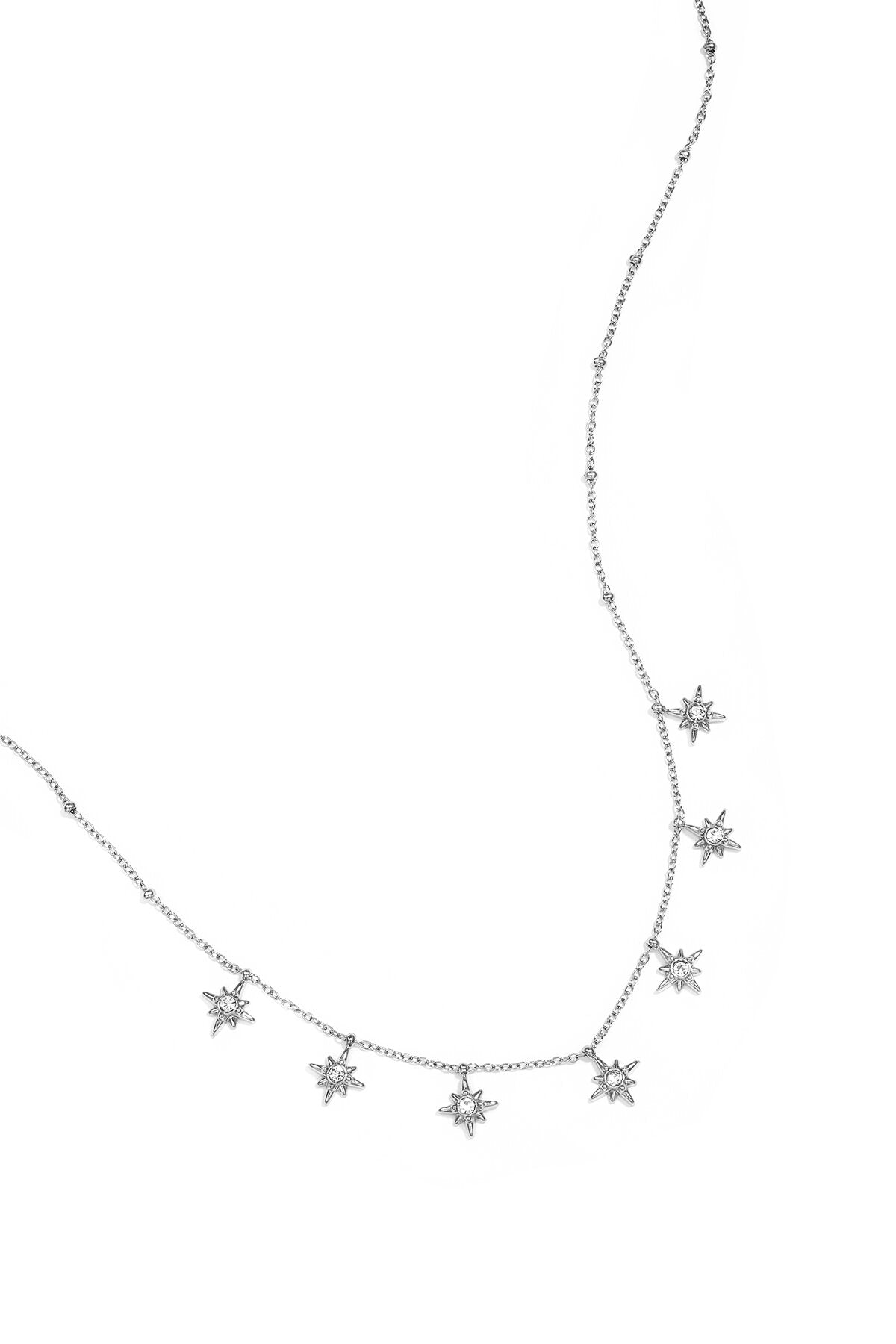 Collar Stelle · estrellas colgantes en acero dorado — vista 3