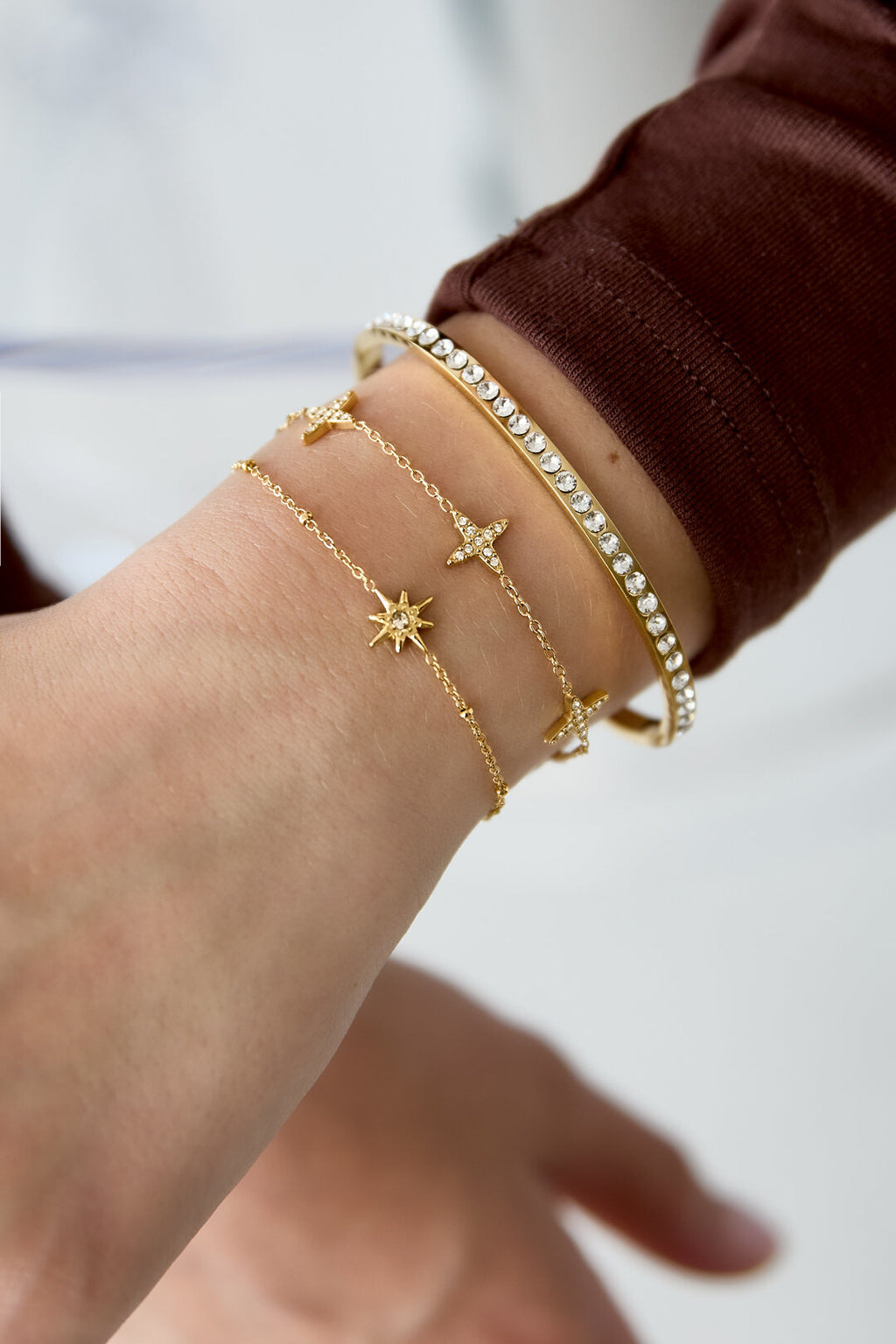 Pulsera Stelline · estrellas de cuatro puntas — vista 2