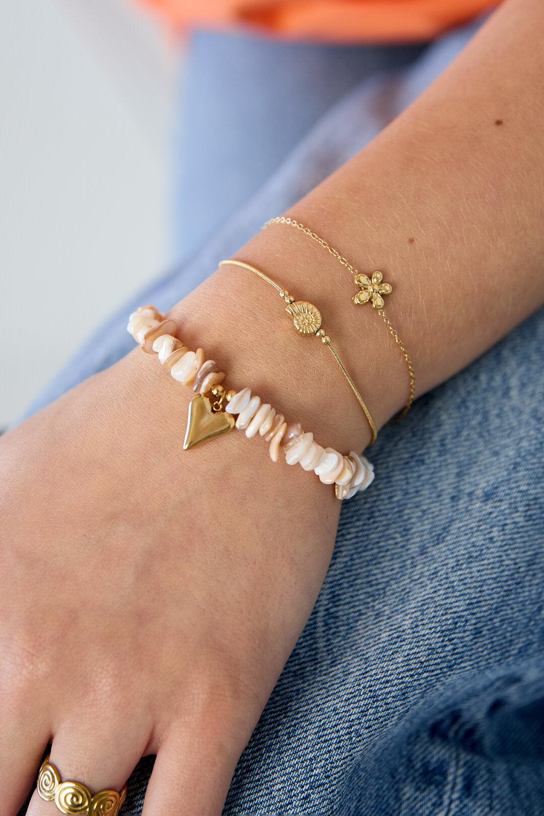 Pulsera Cerchio · dije redondo con circonita — vista 2