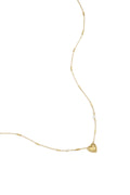 Collar Cuoricino · corazón pequeño de acero dorado