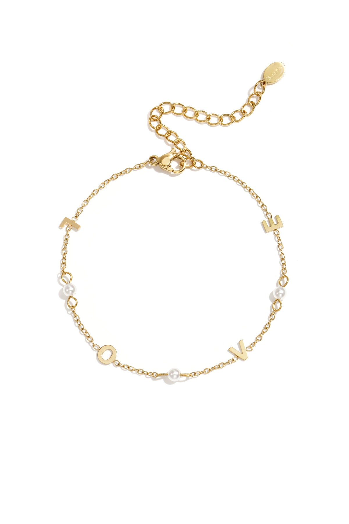 Pulsera Simboli · dijes y perla